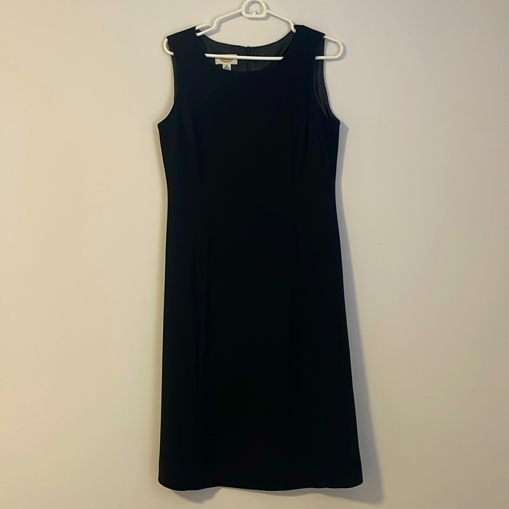 Talbots size 10 black A-Line dress